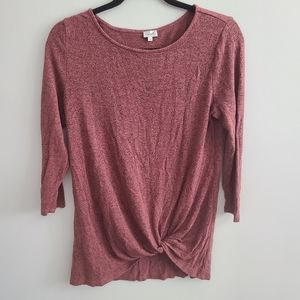 ✨️5 for $25✨️ Small Dusty Pink 3/4 Sleeve Shirt